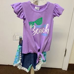 BRAND NEW BOUTIQUE! "Resting beach face" shorts set